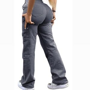 Denim Cargo Pants